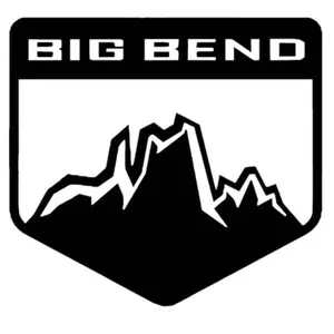 Big Bend Logo Sport SUV Vinyl Decal / Sticker for 2021 2022 Ford Bronco