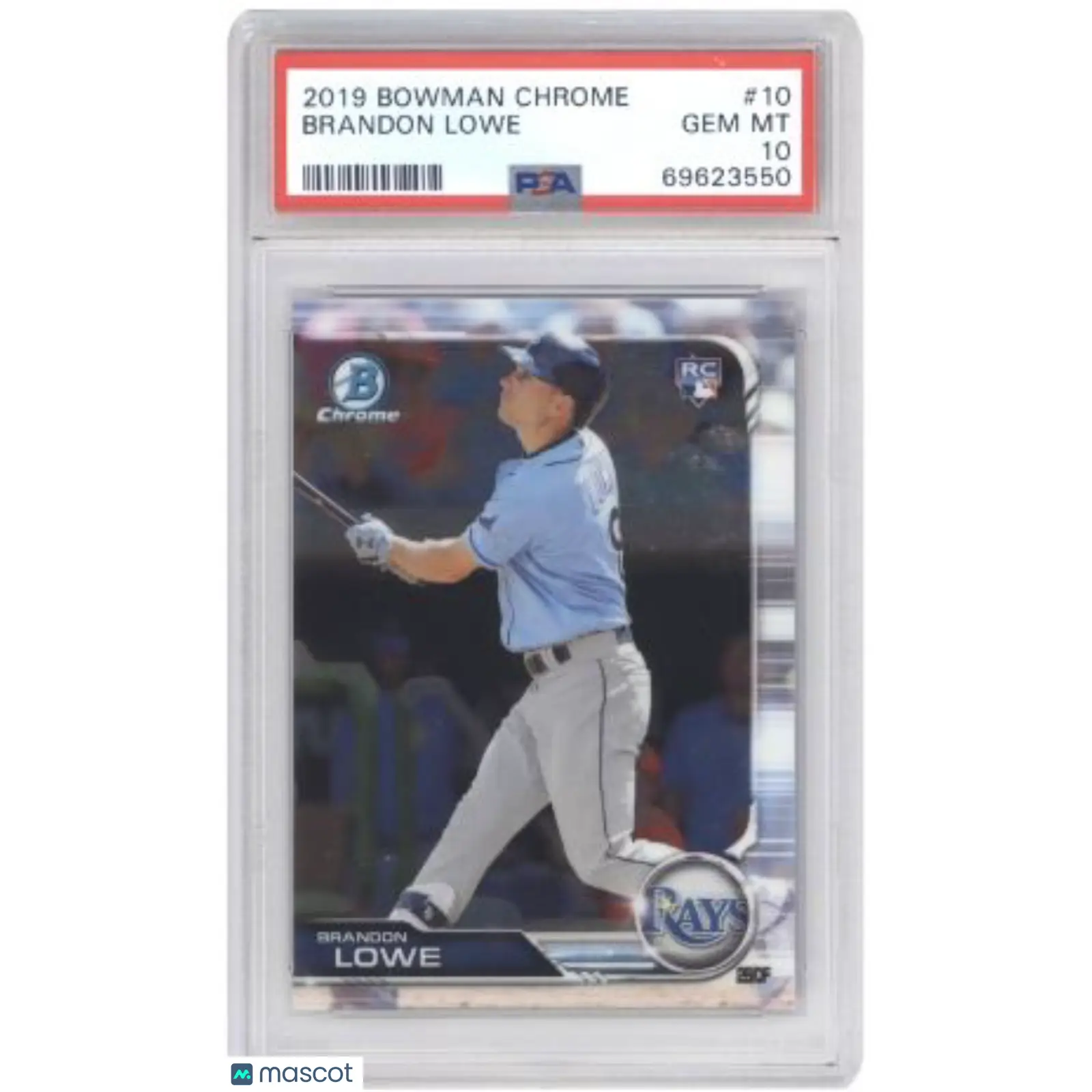 Brandon Lowe PSA 2019 Bowman Chrome #10 Baseball 10