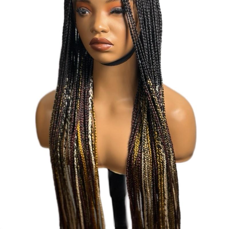 Jessbeline Braided Wig full lace  for Women multicolor