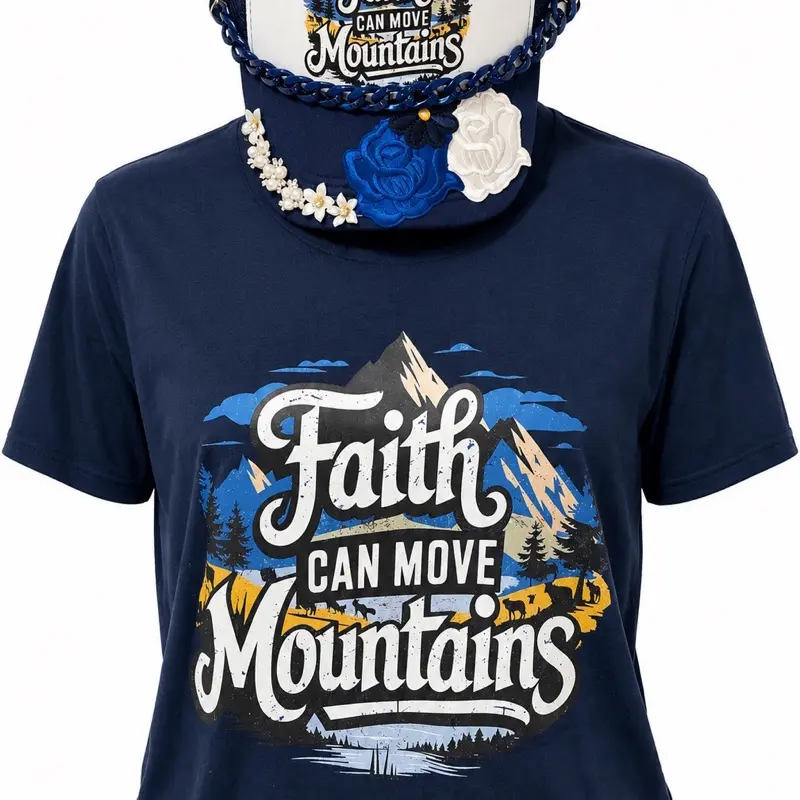 Custom 2-Piece Trucker Hat and T-Shirt Set
