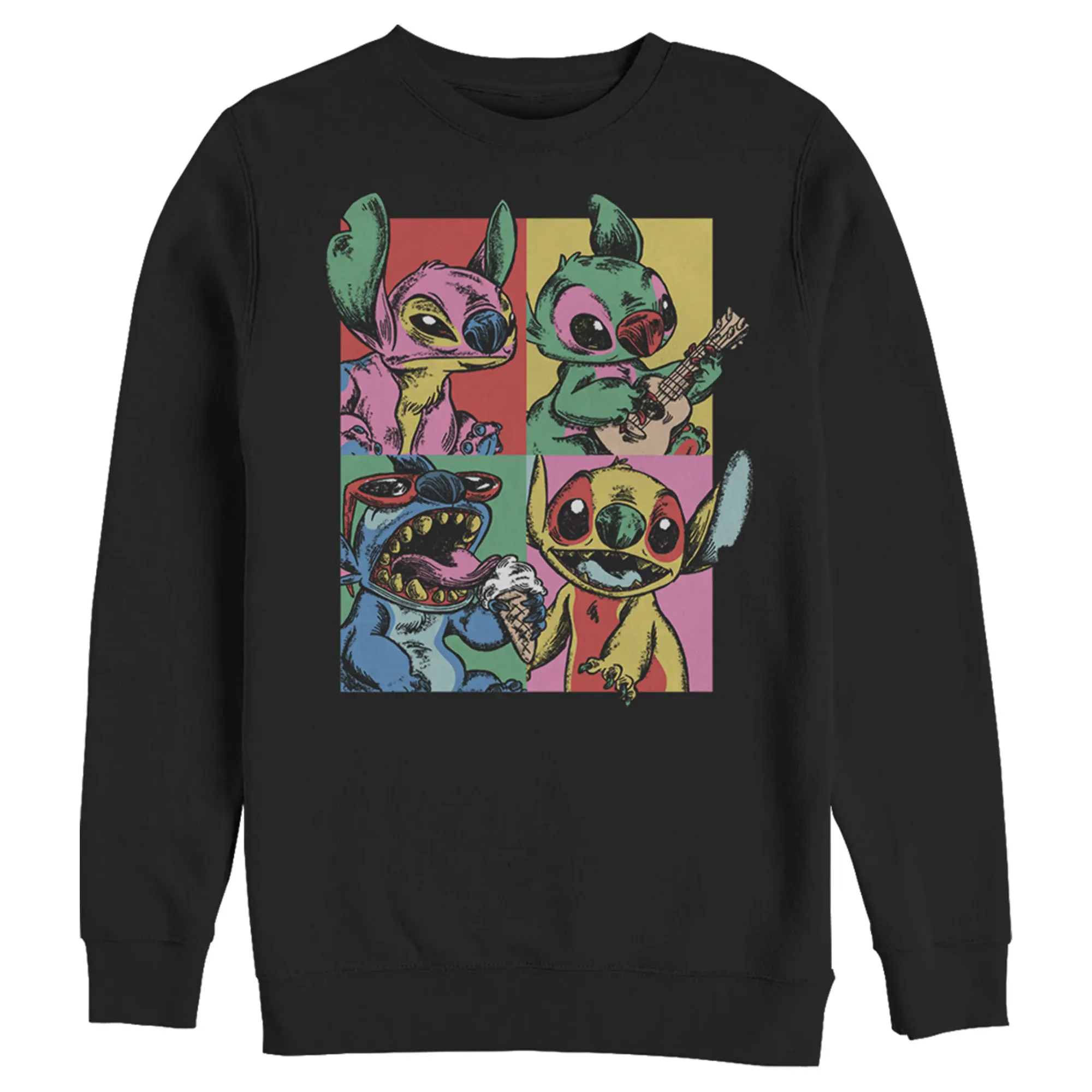 Men's Lilo & Stitch Retro Panel Sweatshirt