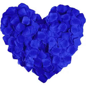 1000 count Blue Artificial Silk Rose Petals Flower Decoration Wedding Party Color Blue