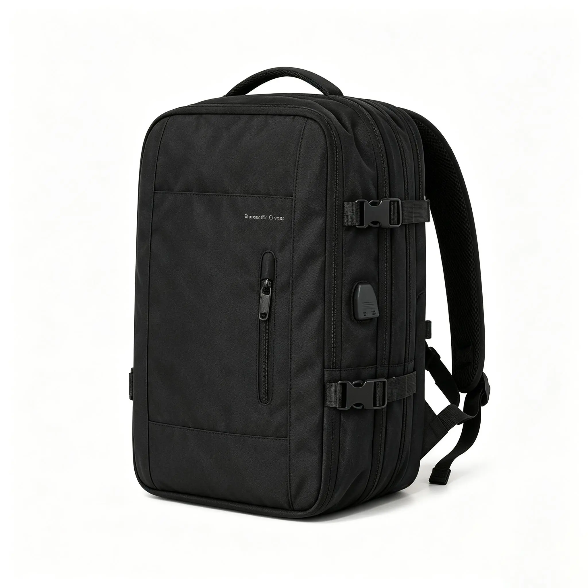Daily Utility Backpack Charging Port Design, Spacious Inner Pockets Fit Students Business Travel Outdoor Activities
