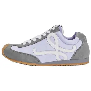 LOEWE Ballet Runner 2.0 Women's Low-Top Leather and Nylon Sneakers with Anagram Logo Trending Shoes, House White Official Shoes to Get / Maison Mihara