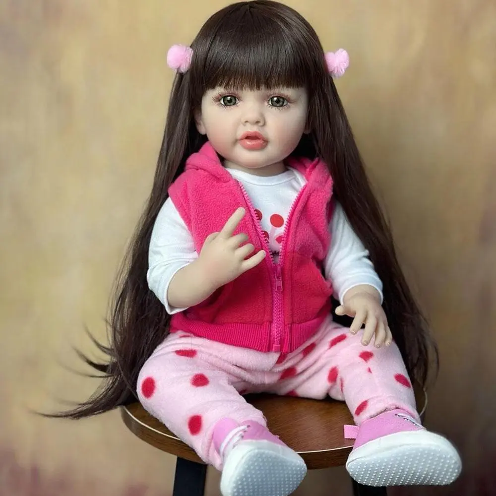 22 Inch Life-like Teenager Girl Doll, Reborn Teenager Doll, Soft Silicone Body Doll, Birthday Gift for Girl, Reborn Dolls, Realistic Rebirth Doll, Dress Up Doll, Dolls Gifts
