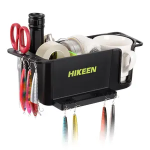 Boat Caddy Organizer, Boat Cup Holder, Multifunctional Boat Storage Organizer Universal Fit for Boat, Kayak, Pontoon, Bass Boat, Jon Boat - Fishing Tool Holder, Boat Fishing Accessories fishing equipment Marine Environment