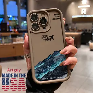 Case for iPhone 16 Pro Max 15 Plus 16E 14 13 12 11 XS XR Climb the peak Bravely Advanced fashion gift Drop Protection Shockproof Soft Silicone smartphone Cover