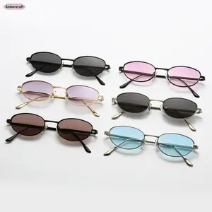 Embercraft Retro Cat Eye Sunglasses for Women Metal Frame with Gradient Lens UV Protection Stylish Shades for Travel Beach Driving Daily Wear