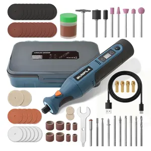 Gunpla Cordless Rotary Tool Kit | 7.4V Power & 12-Speed Precision (5000-25000 RPM) | 66-Piece Accessory Set with Storage Case | Professional Handheld Tool for Carving, Engraving, Polishing & Pet Nail Grooming