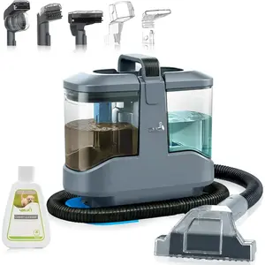 Hydroflex Pro Portable Carpet Cleaner and  Stain Remover, Upholstery Spot Cleaner Machine for Couch,  Interior, Deep Cleaning Vacuum (Machine + 1 Solution & multi attachments)