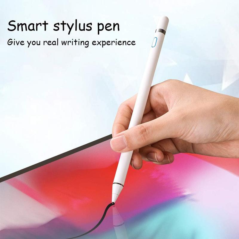 Digital Stylus Pen for Touchscreen, Stylus Pencil for iPad mini/Pro/Air, , , Android and Phone & Tablet, 1.5mm Fine Point Rechargeable Pens - White Digital Stylus Pen for Touchscreen, Stylus Pencil for iPad mini/Pro/Air, , , Android and Phone & Tablet, 1.5mm Fine Point Rechargeable Pens - White