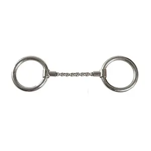 212 MAIN Jacks Bicycle Chain Ring Snaffle Bit - Stainless Steel, Ring-Shape Equestrian Leisure & Outdoor Recreation Equipment