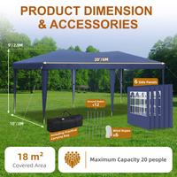 Blue/10x20 with 6 Sidewalls 