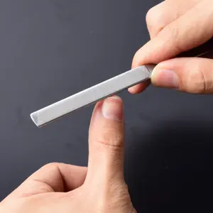1pc Durable Stainless Steel Nail File, Manicure Tool Accessories, Nail Tools, Four-sided Manicure File, Nail Art Tools
