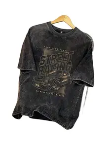 Cotton Retro Style Trendy Snowflake Print T-Shirt for Men, Casual Fitted Summer Top, Stylish Streetwear Apparel