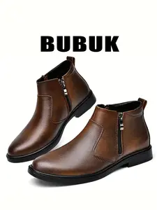 BUBUK Men's Chelsea Boots, Multifunctional Fashion Short Ankle Boots, Casual Boots, Perfect for Daily Wear, Versatile and Stylish Footwear