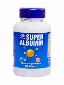 Super Albumin – Hydrolyzed Protein & Amino Acids Supplement | 100 Tablets | Supports Tissue Repair, Cellular Health & Physiological Balance