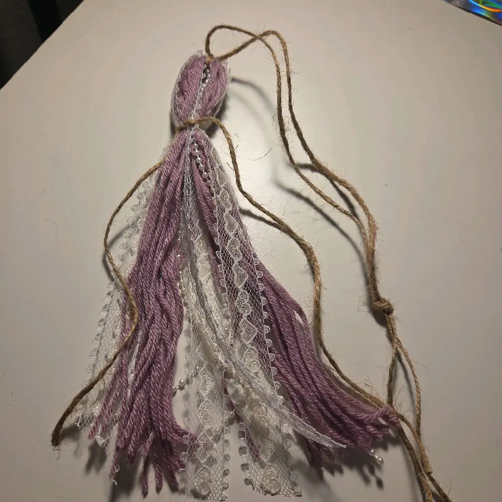 purple and pearls bible tassel