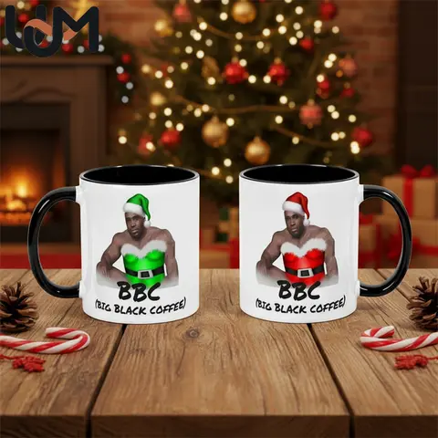 Funny Christmas BBC Mug, Barry Woods Coffee Mug, Office Prank, Stocking Stuffer, Birthday or Christmas Joke, 11oz Ceramic Cup, 15oz Black Handle Mug