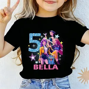 Birthday Girl Shirt, Kpop Demon Hunter Family Tee,Gift For Fan,Birthday Gift For Kid