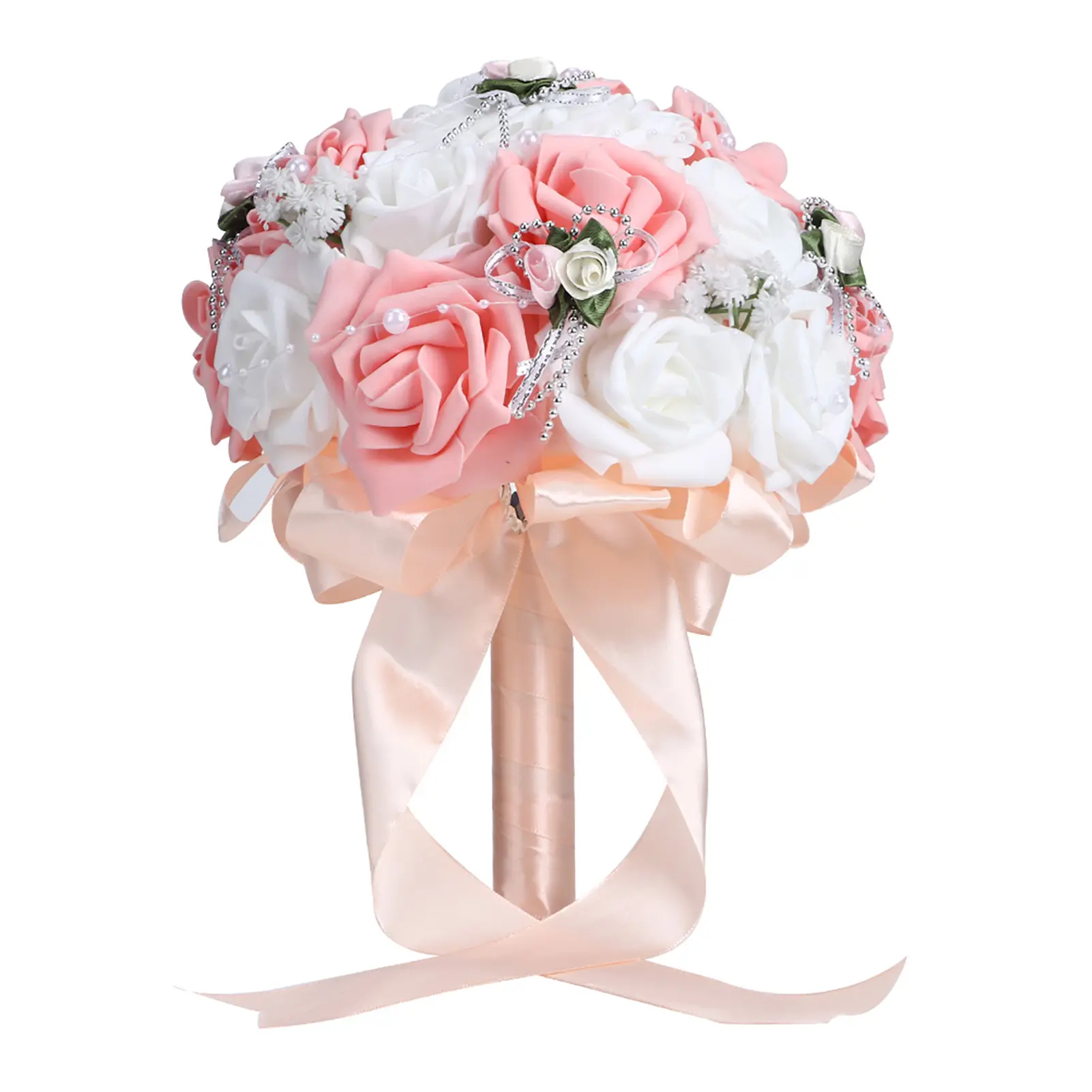 Artificial Wedding Bouquet Simulation Bridal Holding Flower Decoration Wedding Supplies Pink