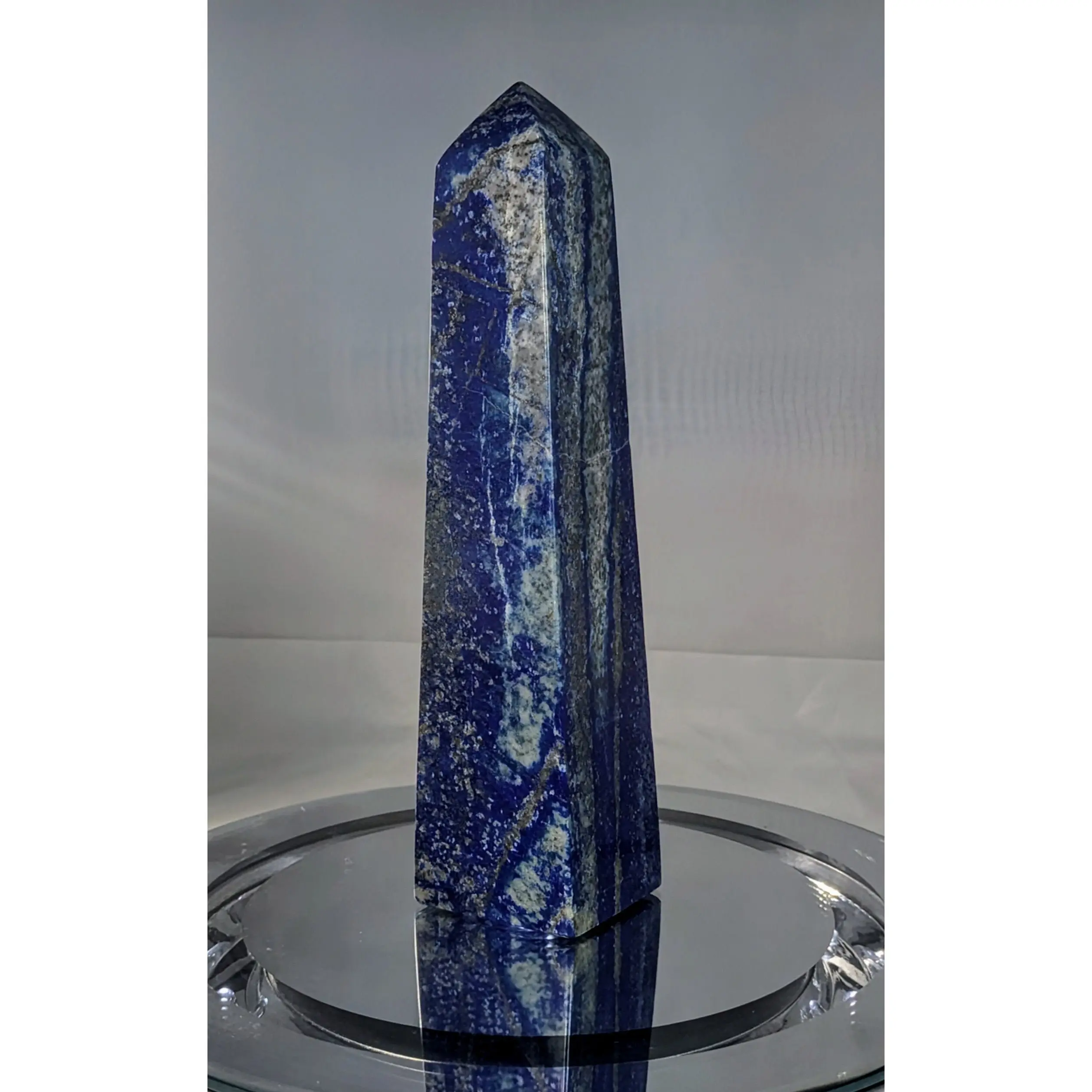 Large Natural High-Quality Lapis Lazuli Tower Point – 4 Edges Obelisk | Metaphysical Crystal Healing Energy - 1 of 3 Similar or better.
