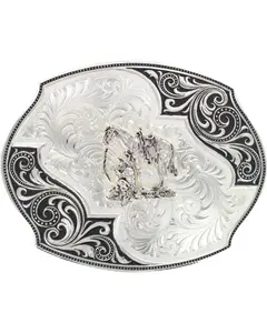 Montana Silversmiths Men's Men'S Lace Whisper Flourish Belt Buckle - 27310-456