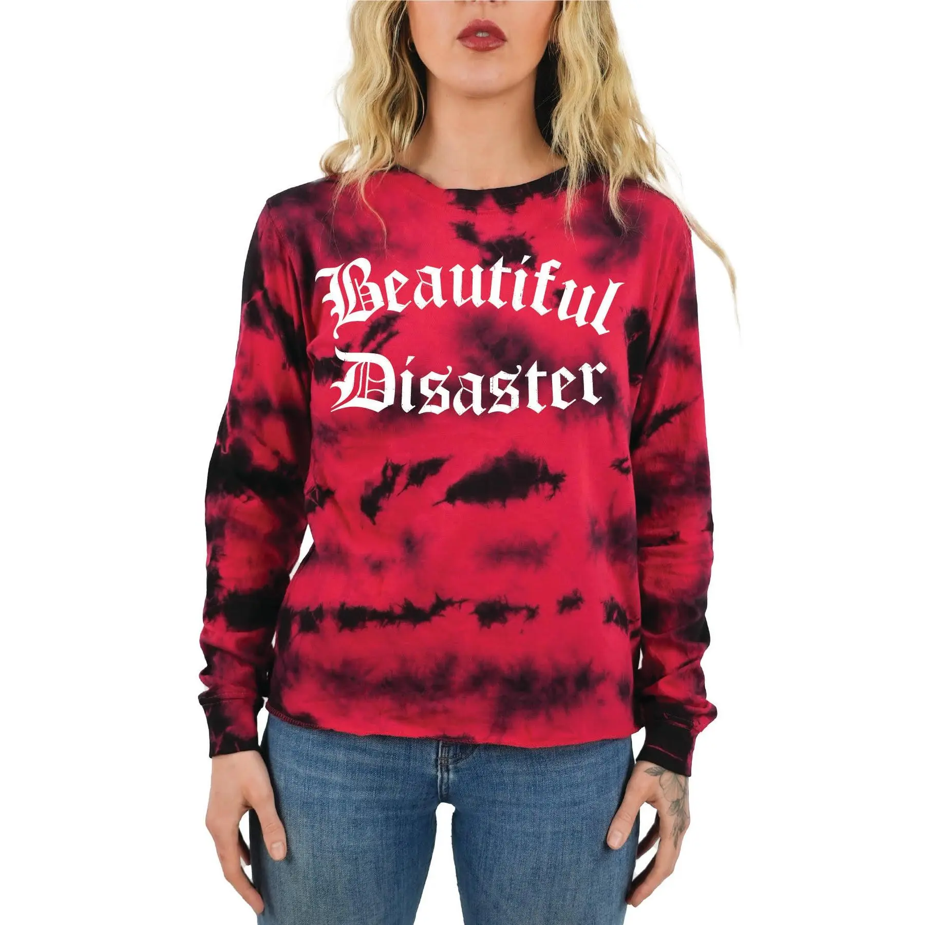 Beautiful Disaster Tie Dye Long Sleeve