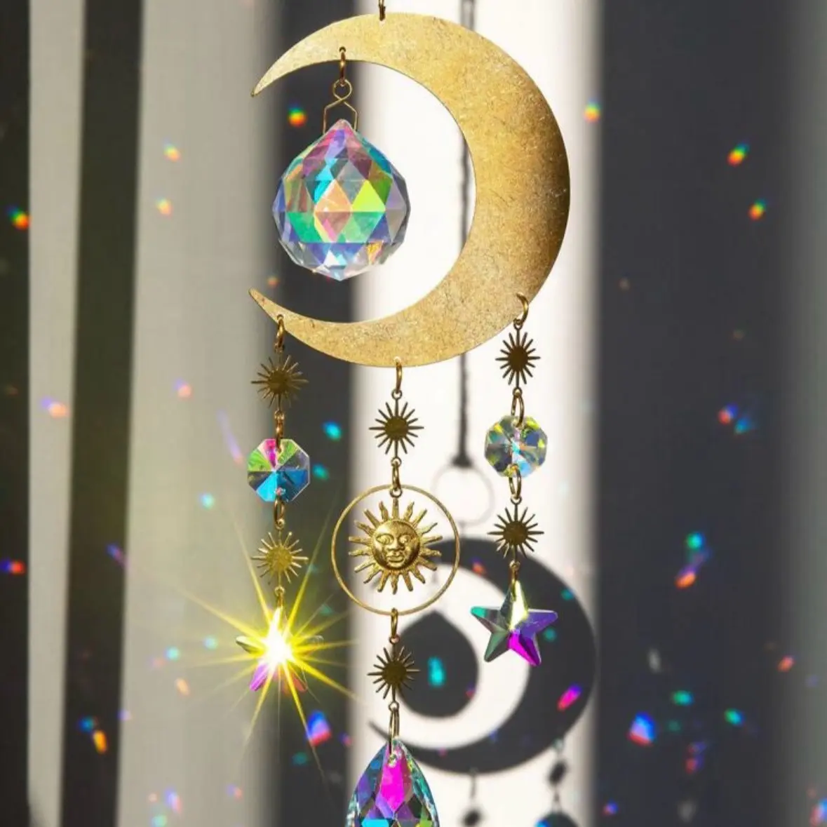 Moon & Star Suncatcher Decoration