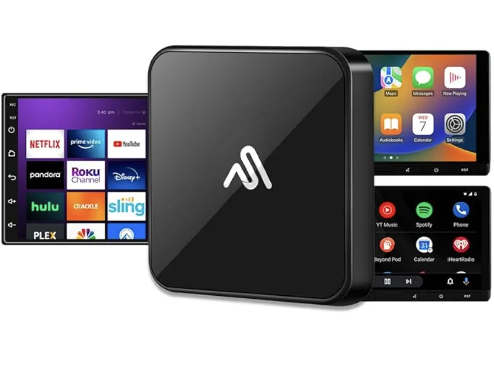 CarPlay TV Adapter - Convert Any Wired CarPlay to Wireless CarPlay - Plug in a TV Stick to Stream Netflix, YouTube, and More Right from Your car’s infotainment Screen