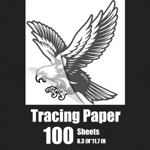 100 PCS Tracing Paper A4 Size White 8.5 x 11.5 Inch Translucent for Sketching Calligraphy