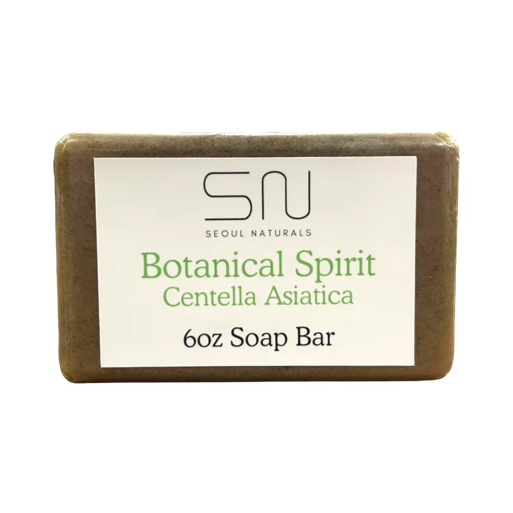Seoul Naturals Botanical Spirit Centella Asiatica & Ginseng Soap, K Beauty, 6 oz