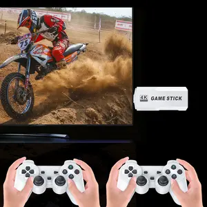 TV Game Console 64GB Upgrade Retro Video Games with HDMI Joystick 4K Mini Classic Version Emulator 2.4G Wireless Plug and Play Adapter