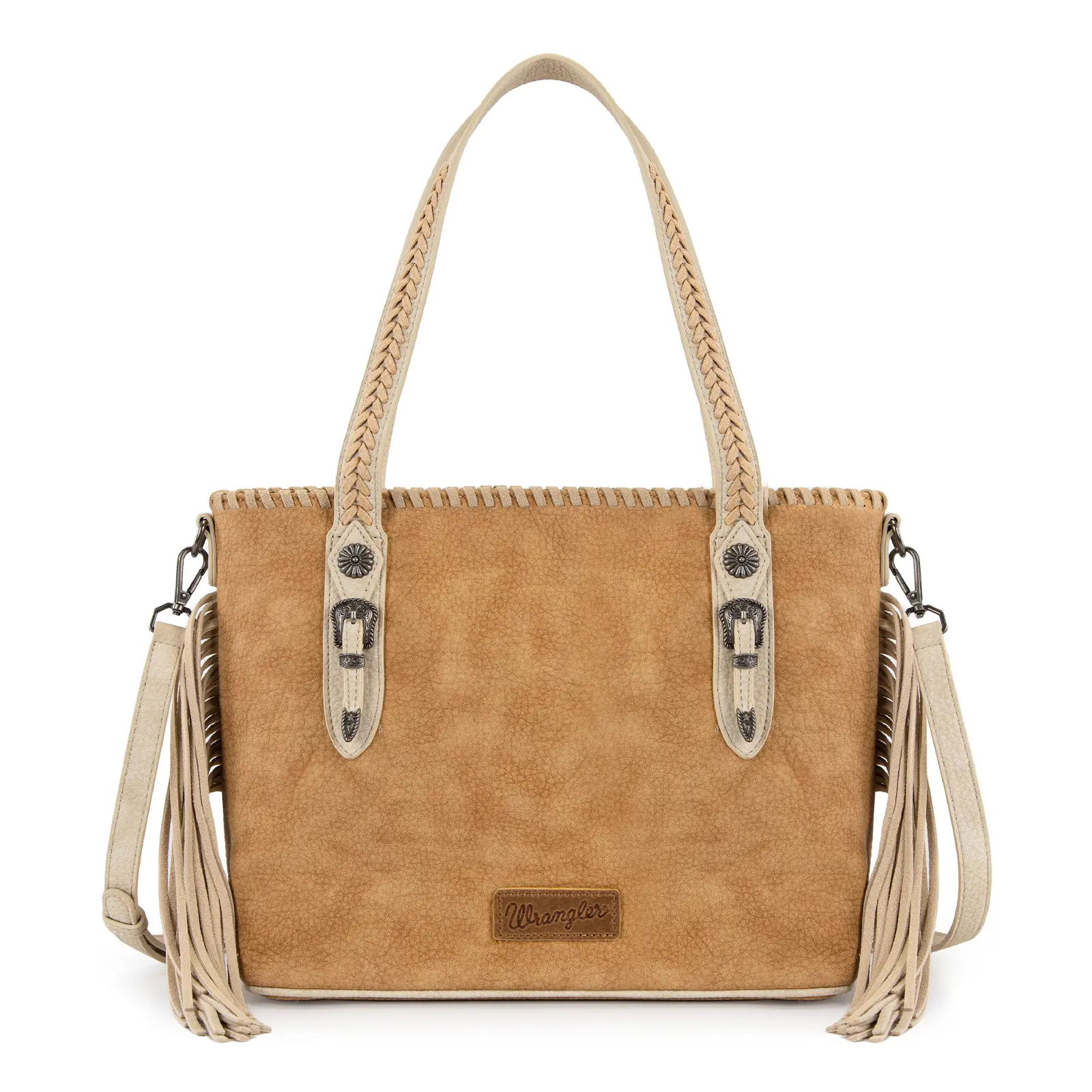 Wrangler Tote Bag for Women - Western Shoulder Bag with Leather Tassels