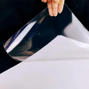 25 Sheets  Clear Vinyl Sticker Paper Self Adhesive   Transparent Overlay Film A4 (11.7 x 8.3 Inch) Cold Laminate Sheets
