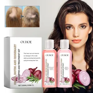 Women's Onion Biotin Rosemary Shampoo & Conditioner Kit - Nourishes Hair Roots and Scalp for Dense, Shiny Hair