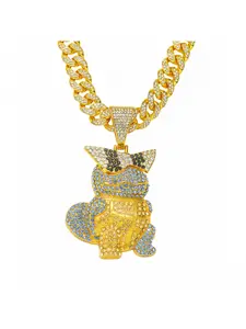 New Stylish Hip-Hop 3D Cartoon Turtle Pendant Hip-Hop Personalized Turtle Pendant Necklace