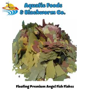 Angel Fish & Cichlid Flakes for Angels, Medium and Small Cichlids, Tetras, Guppies, Live Bearers and All Community Tropical Fish....FREE 4-Type Wafer Mix & 12-Type Pellet Mix Included