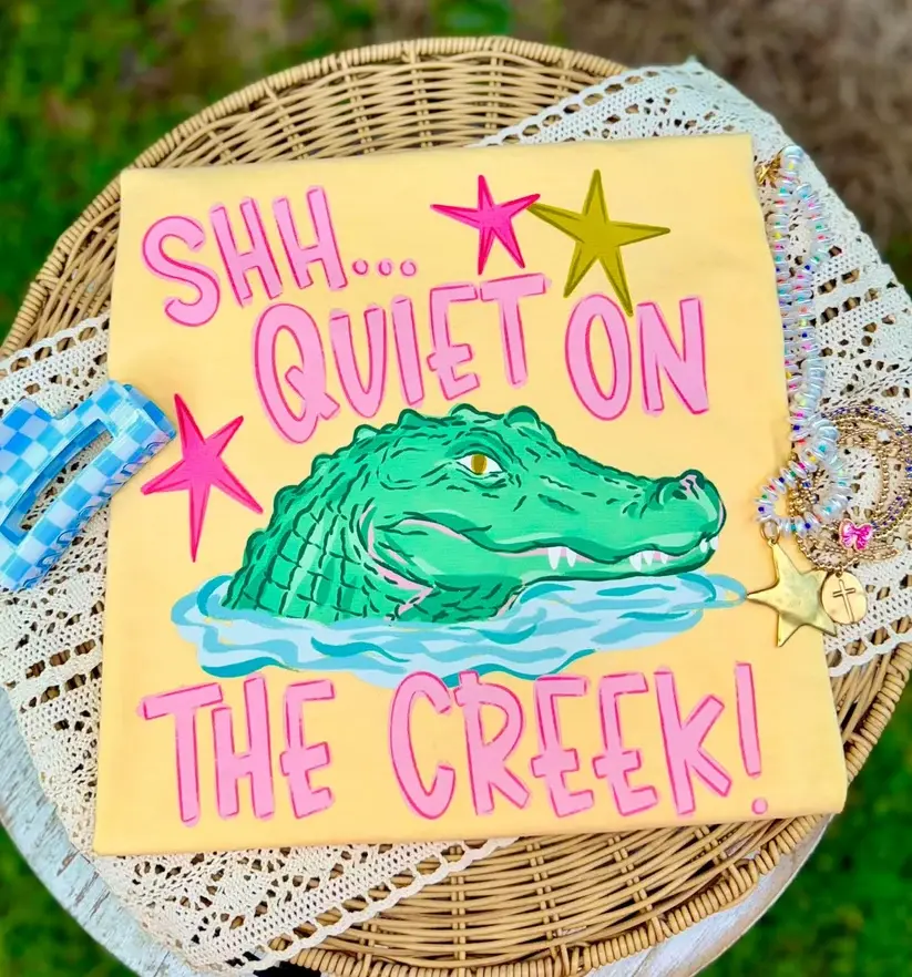 Comfort Colors Shhh Quiet on the Creek T-shirt