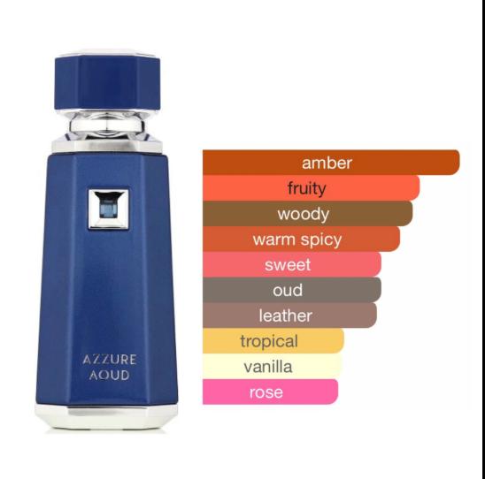 AZZURE AOUD Eau de Parfum – 3.4 fl oz / 100 ml Spray by French Avenue