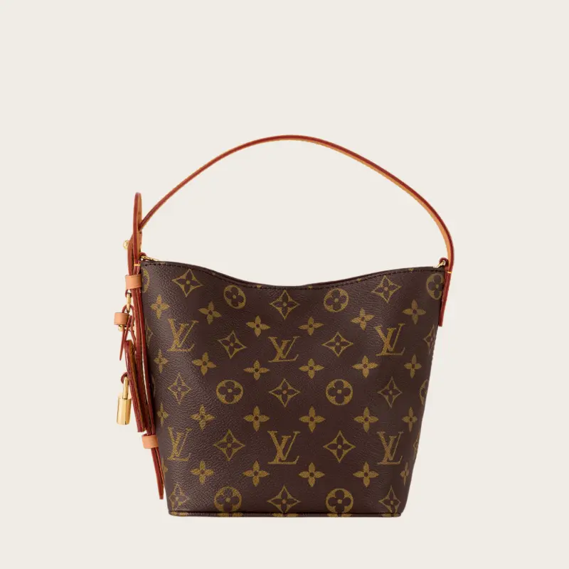 ‮ nottiuV siuoL ‬  Ｍｏｎｏｇｒａｍ  All In BB Bucket Top Handle Bag Excellent Condition