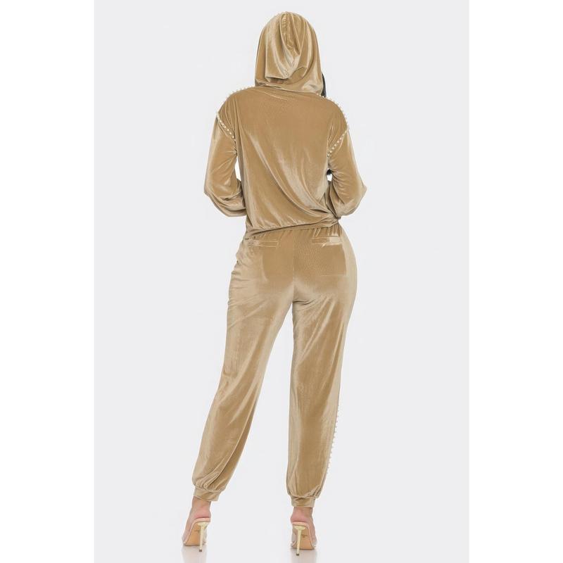 Jogger With Pearls Set