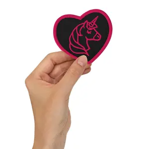 Unicorn Heart Embroidered patch