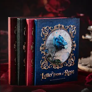 32pcs Vintage Rose Theme Journal Kit, Handmade Decorative Materials Set, DIY Photo Frame Phone Case Key Card Holder Diary Album, Scrapbooking