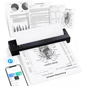 Portable Printers  for Travel, Inkless Thermal Printer Small  for  Use, Support 8.5" X 11"  Letter Size, Compatible with  Laptop, Wide Format & Plotter Printers