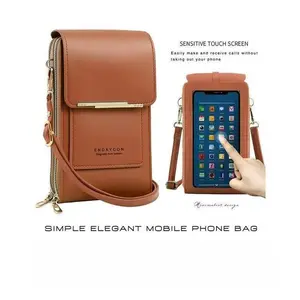 2026 Trendy Minimalist Women's Touchscreen Crossbody Phone Wallet, Multi-Card Slots Coin Pouch, Adjustable Strap Water-Resistant Travel Bag