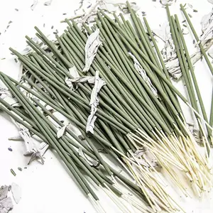 25/50/100 Sage Incense Sticks, Woody Aromatic Scent, Durable Bamboo Sticks for Purifying Cleaning Relaxing, Ideal for Yoga Meditation Work Reading