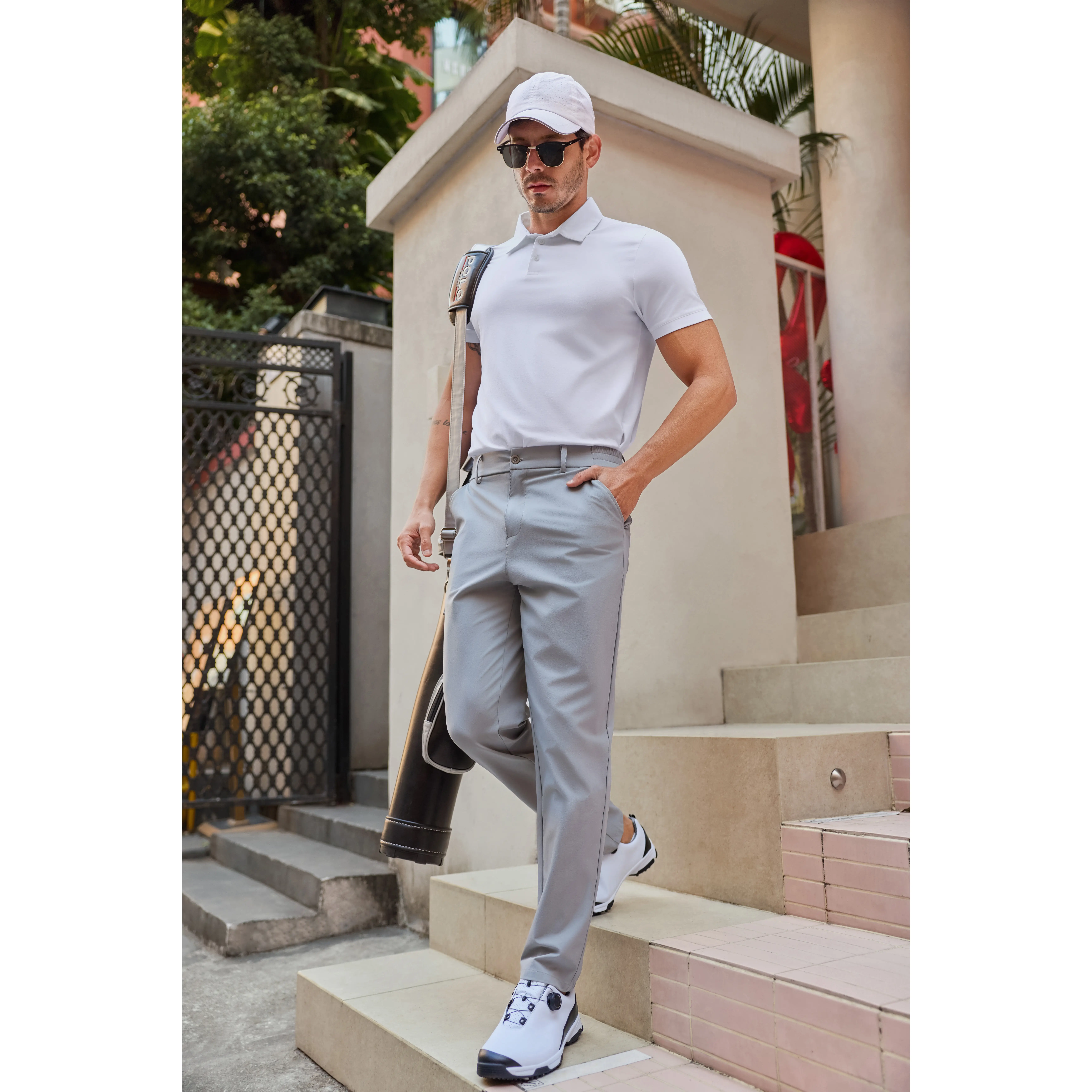 Runcati Men's Stretch Golf Pants Casual Slim Fit Dress Pants Elastic Waist Tapered Work Cropped Trousers - TikTok Shop Runcati Men's Stretch Golf Pants Casual Slim Fit Dress Pants Elastic Waist Tapered Work Cropped Trousers - TikTok Shop
