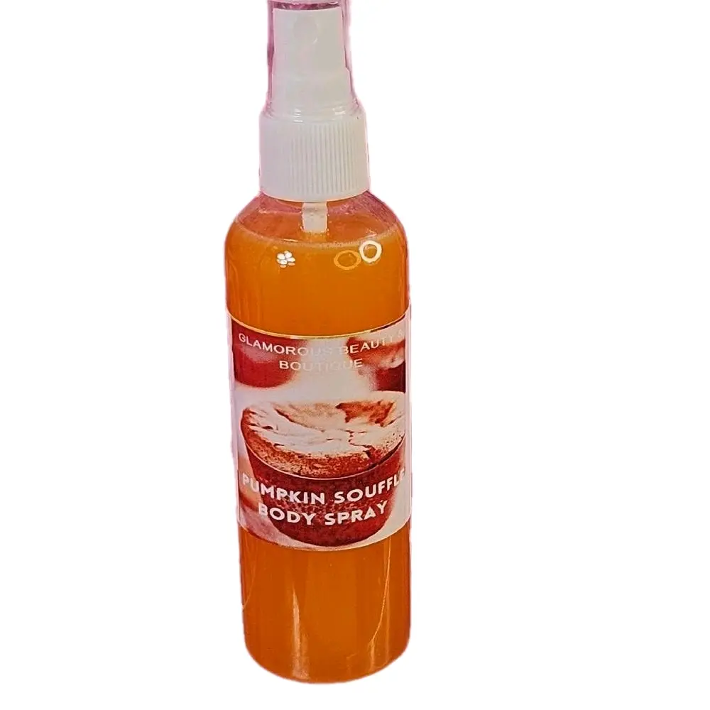 Handmade Pumpkin Souffle Body & Hair Mist - Alcohol-Free, Paraben-Free, Glycerin-Infused Moisturizing Spray with Polysorbate 80 for Dry Skin, Daily Use Fragrance