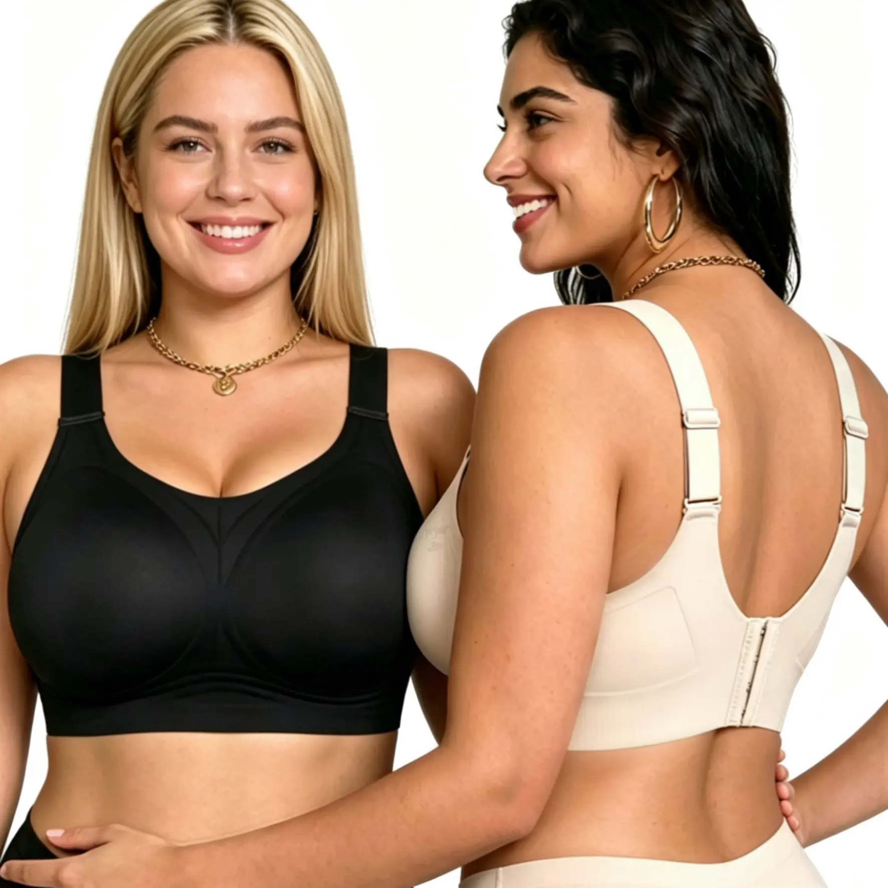 【Plus Size】Women's Plus Size Wireless Push Up Lifting Bra - Minimalist Essential Basic Fit, Strong Support, Seamless Soft Comfort, Breathable Full Coverage T-Shirt Bralette for Everyday All-Season Daily Wear Underwear